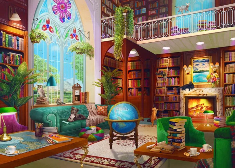 The Library 1000 Piece Jigsaw Puzzle by Springbok Puzzles