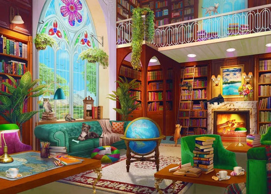 The Library 1000 Piece Jigsaw Puzzle by Springbok Puzzles