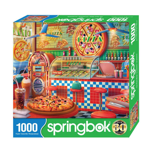 The Pizza Shop 1000 Piece Jigsaw Puzzle by Springbok Puzzles