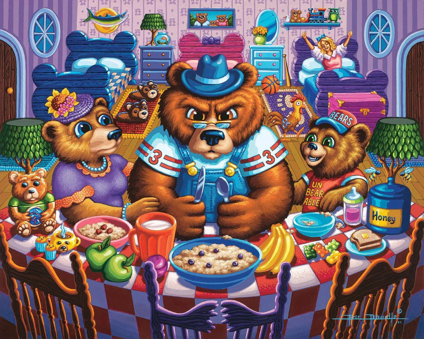 The Three Bears 500 Piece Jigsaw Puzzle by Dowdle