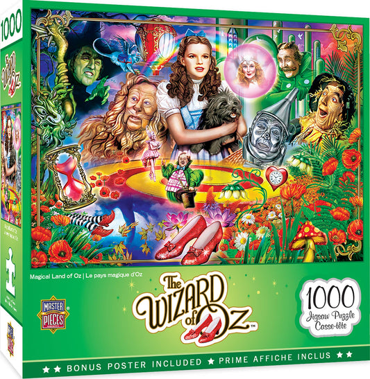 The Wizard of Oz – Magical Land of Oz 1000 Piece Puzzle by Masterpieces