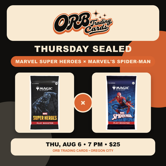 Thursday Sealed featuring Marvel Super Heroes and Marvel's Spider-Man at ORB Trading Cards on August 6