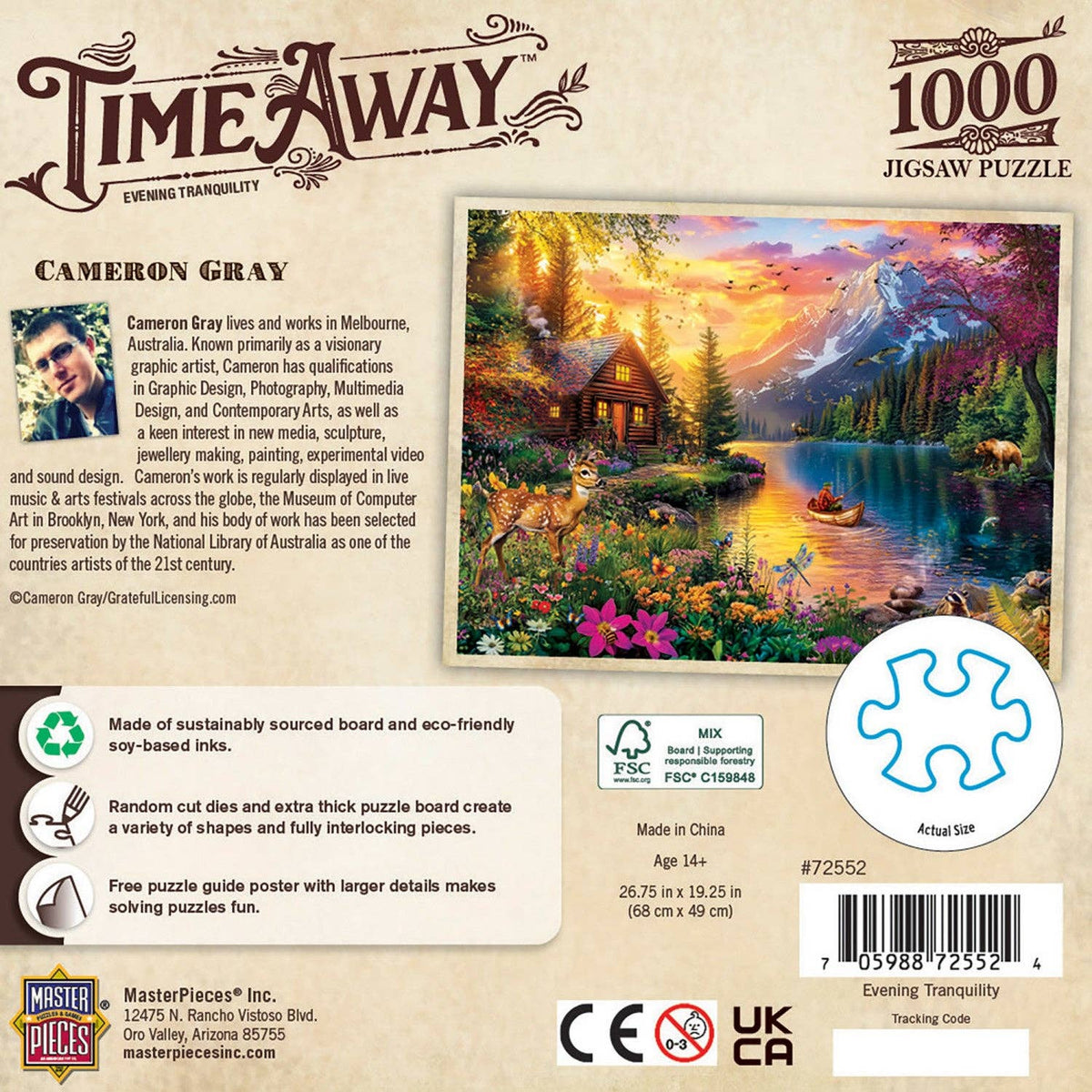 Time Away Evening Tranquility 1000 Piece Jigsaw Puzzle 