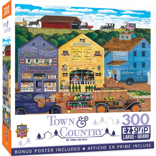 Town & Country - My Town 300 Piece EZ Grip Jigsaw Puzzle by Masterpieces Puzzles