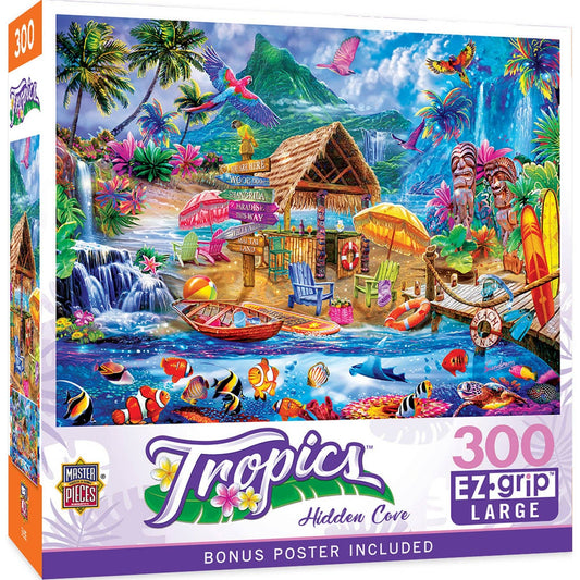 Tropics - Hidden Cove 300 Piece Jigsaw Puzzle by Masterpieces Puzzles