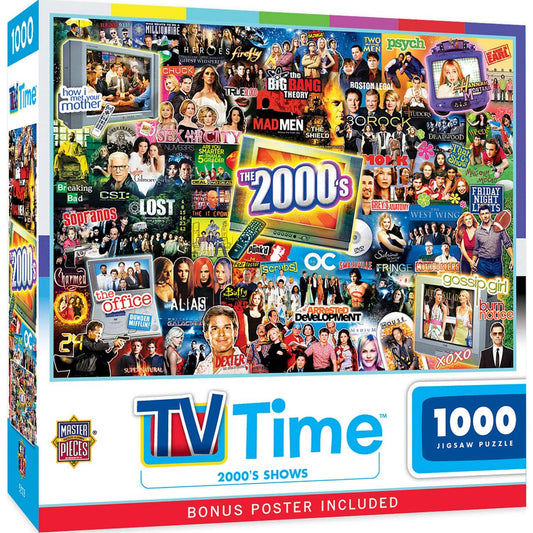 TV Time - 2000's Shows 1000 Piece Jigsaw Puzzle by Masterpieces