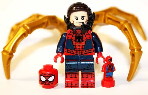 Spider-Man Custom Minifig with Gold Claws