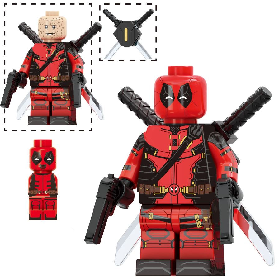 Red Mercenary Custom Minifig