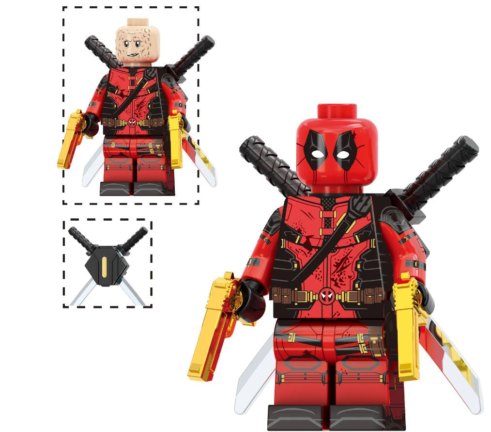 Red Mercenary Custom Minifig