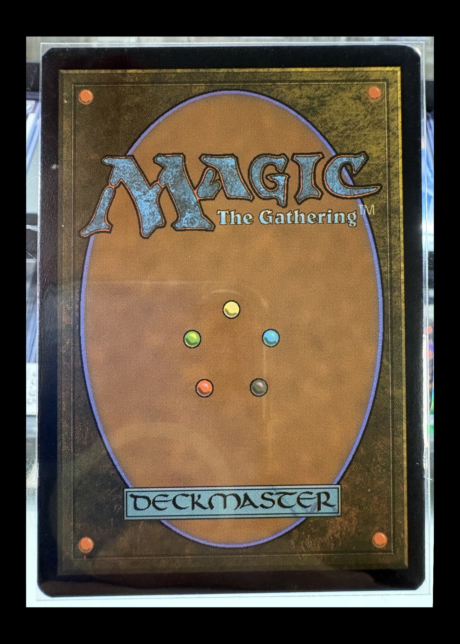 Blood Crypt #530 Unfinity borderless Galaxy Foil Magic card back - full photographed perimeter retained with black safety border