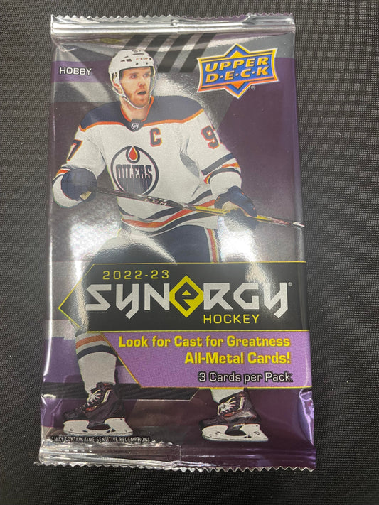 2022/23 Upper Deck Synergy Hockey Hobby SINGLE PACK