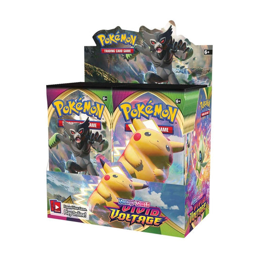 Caja de presentación con potenciadores de voltaje vívidos Sword &amp; Shield (36 paquetes)
