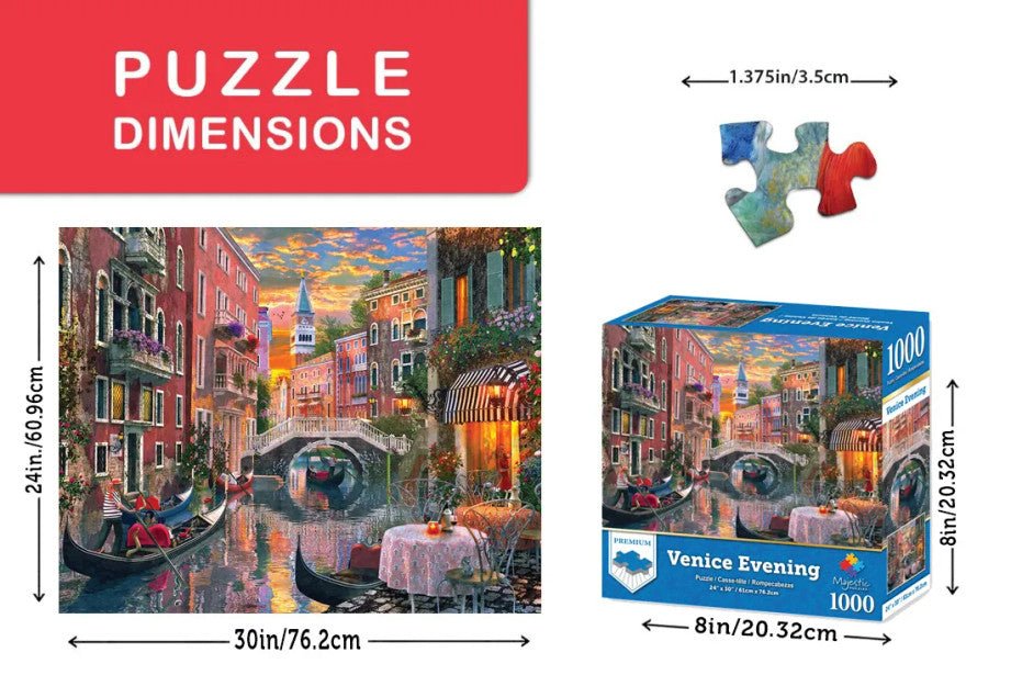 Venice Evening 1000 Piece Jigsaw Puzzle by Springbok Puzzles