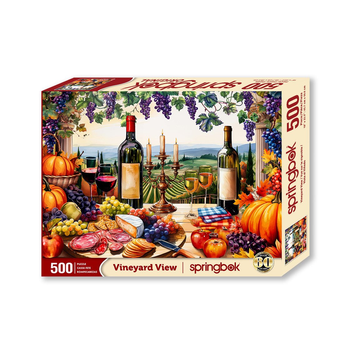 Vineyard View 500 Piece Jigsaw Puzzle | Springbok Puzzles