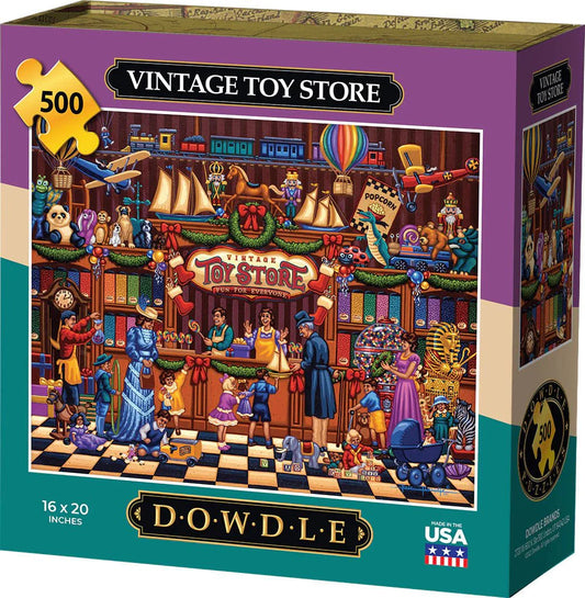 Vintage Toy Store 500 Piece Jigsaw Puzzle by Dowdle