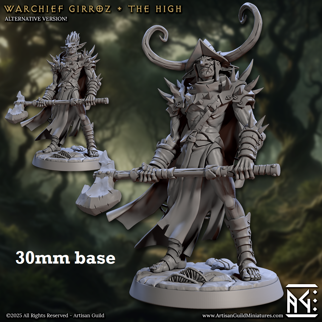 Warchief Girroz, the High (Male Hobgoblin Warlord)