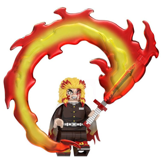 Flame Pillar Swordsman Custom Minifig