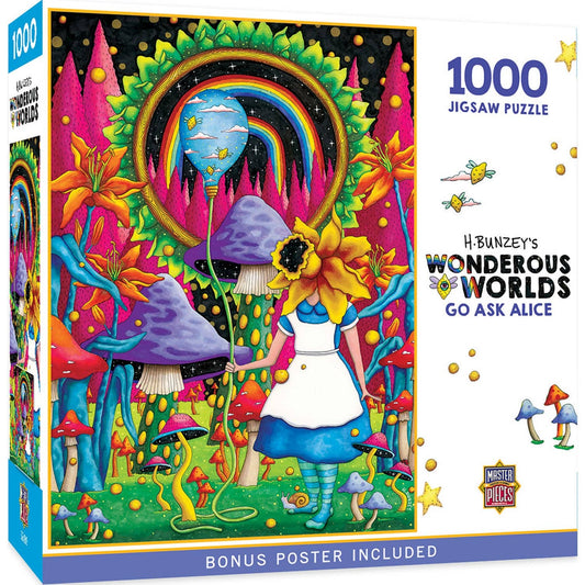 Wonderous Worlds - Go Ask Alice 1000 Piece Puzzle by Masterpieces